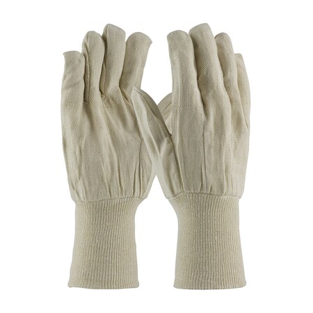 Pip Premium Grade Cotton Canvas Single Palm Glove - Extended Knit Wrist, 12PK 90-908/5KW